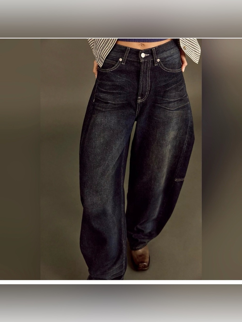 We The Free Bodie Arc Jeans in Dark and Stormy